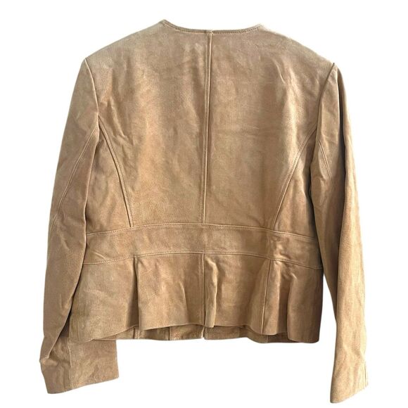 Vintage Floral Embroidered Suede Leather Jacket 14P Boho Festival Western Y2K - Picture 7 of 15